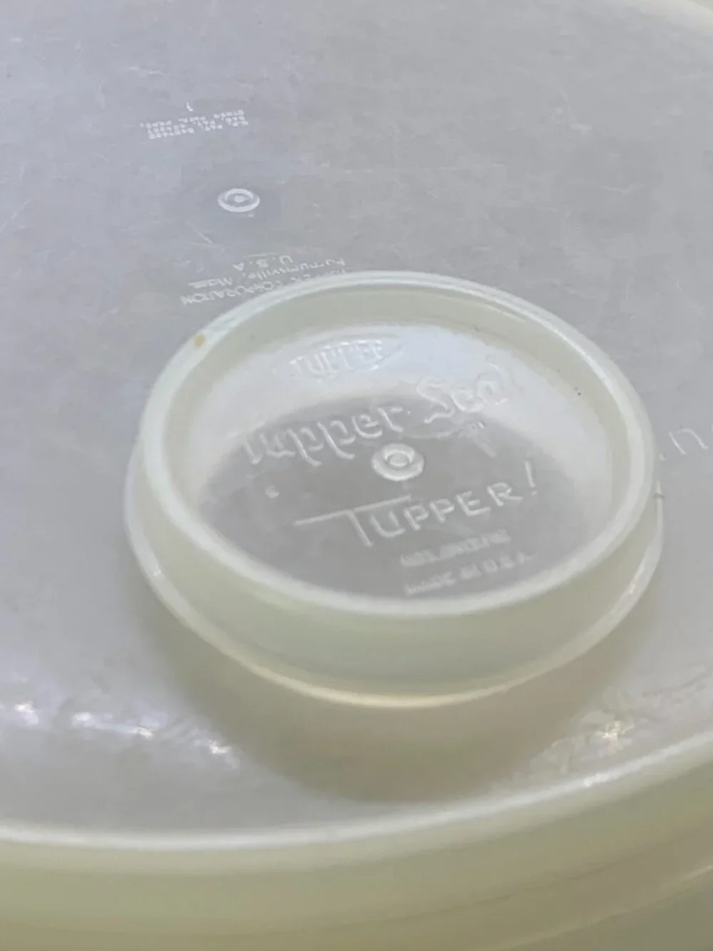 Vintage Tupperware Millionaire Line Lid Tupper Seal condition #254 W/ Lid